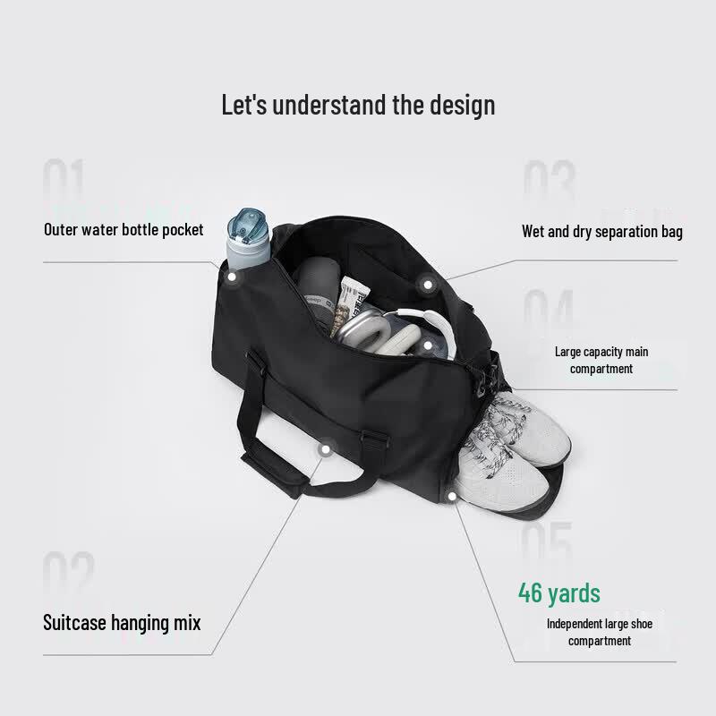 Keep Waterproof Dry/Wet Separation Sports Tote Bag