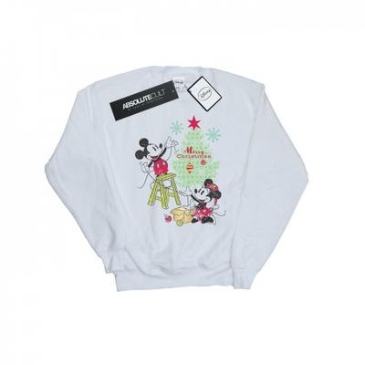 Mens Mickey And Minnie Christmas Tree Sweatshirt