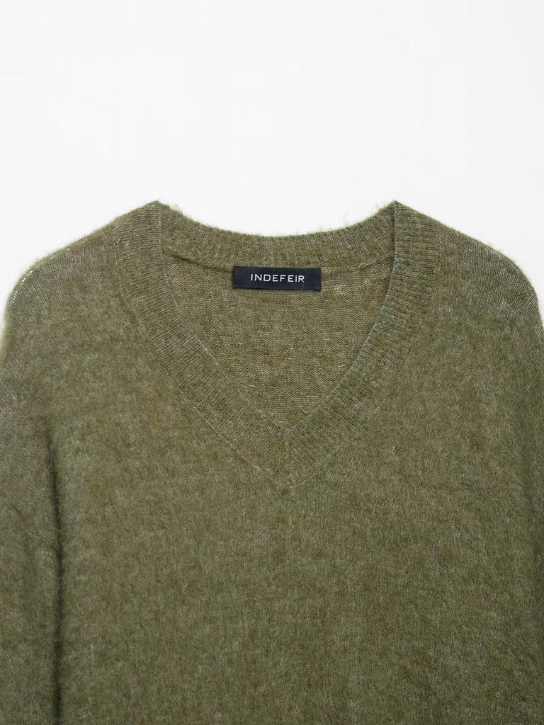 European and American Style, New Women's Clothing, Foreign Style Rubbing Effect Knitted Sweater 9598/191/612