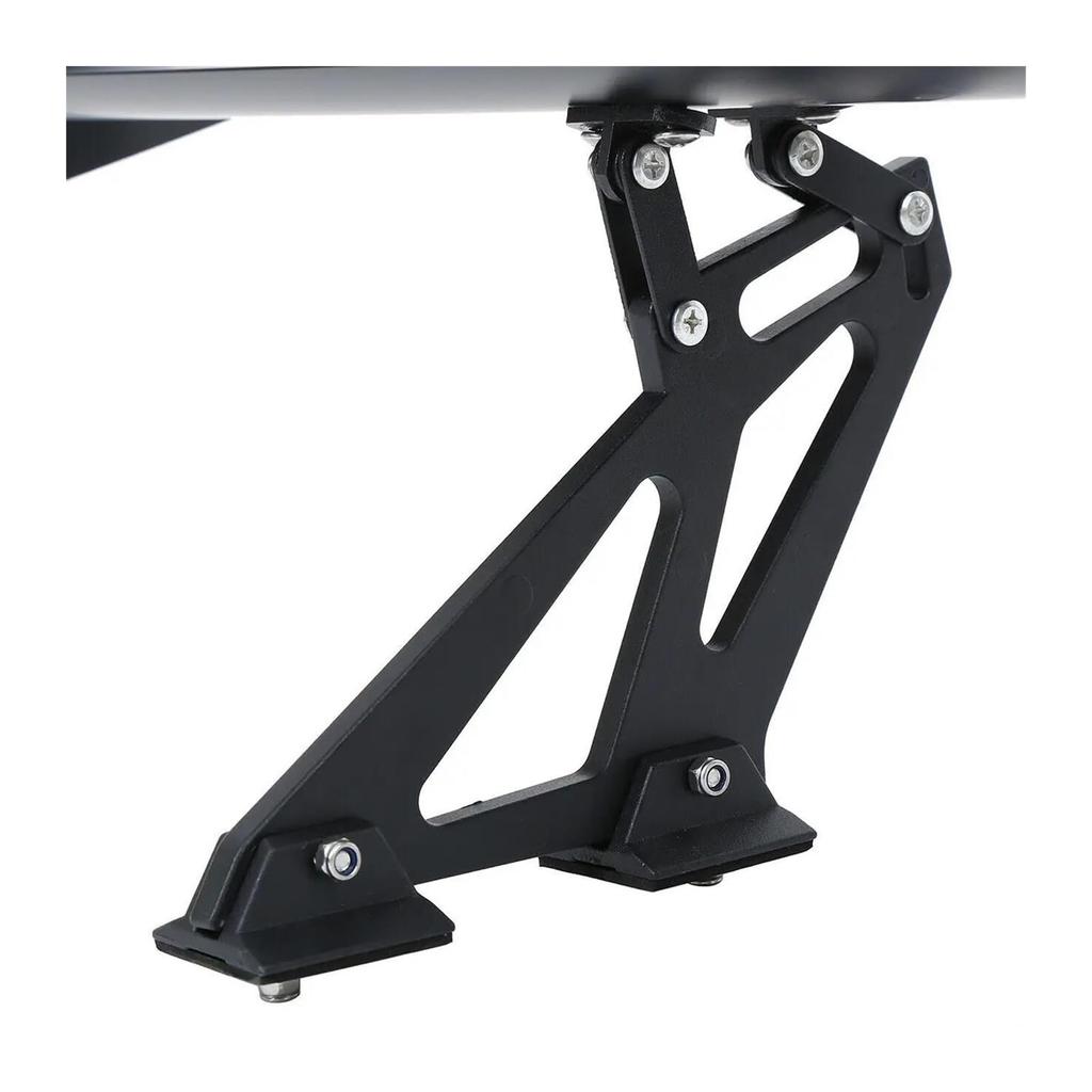 Trunk Rear Spoiler 43"/53" Car Spoiler Universal GT Aluminum Rear Trunk Wing Lacing Spoiler for Suzuki (1-Silver 110cm)