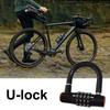 4-digit Code U-shaped Lock Zinc Alloy Wheel Locker Durable Password Lock  Bicycle Motorcycle
