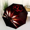 1pc Rammstein Flames Performance Themed High-quality Umbrella,Automatic Opening and Closing Umbrella,Multi-functional Umbrella G0811020
