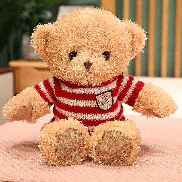 45cm Lovely Plush Sweater Teddy Bear Toys Adorable Classical Bear Dolls Stuffed Soft Animal Pillow Valentine S Gift For Girlfriend
