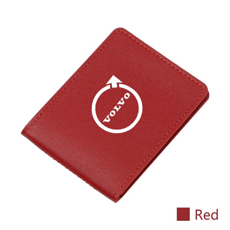 Car Driver License Holder Leather Credit Card Wallet Cover For Volvo ES90 EC40 EX40 EM90 XC90 V90 V60 XC60 V40 S80 S60 S90 C40 X JP6
