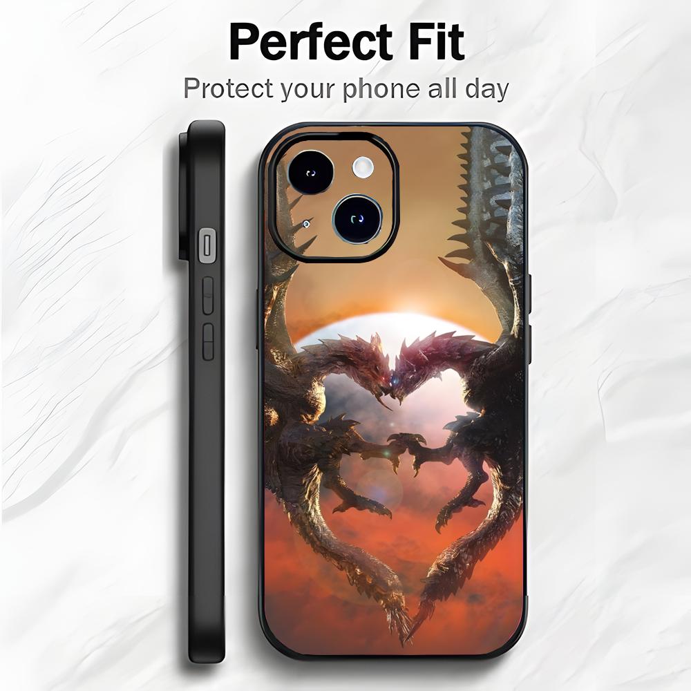 OpenWorld Action Game M-Monster Hunter Wilds Phone Case Phone Case Soft Packaging Lightweight For iPhone17 16 15 14 13ProMax