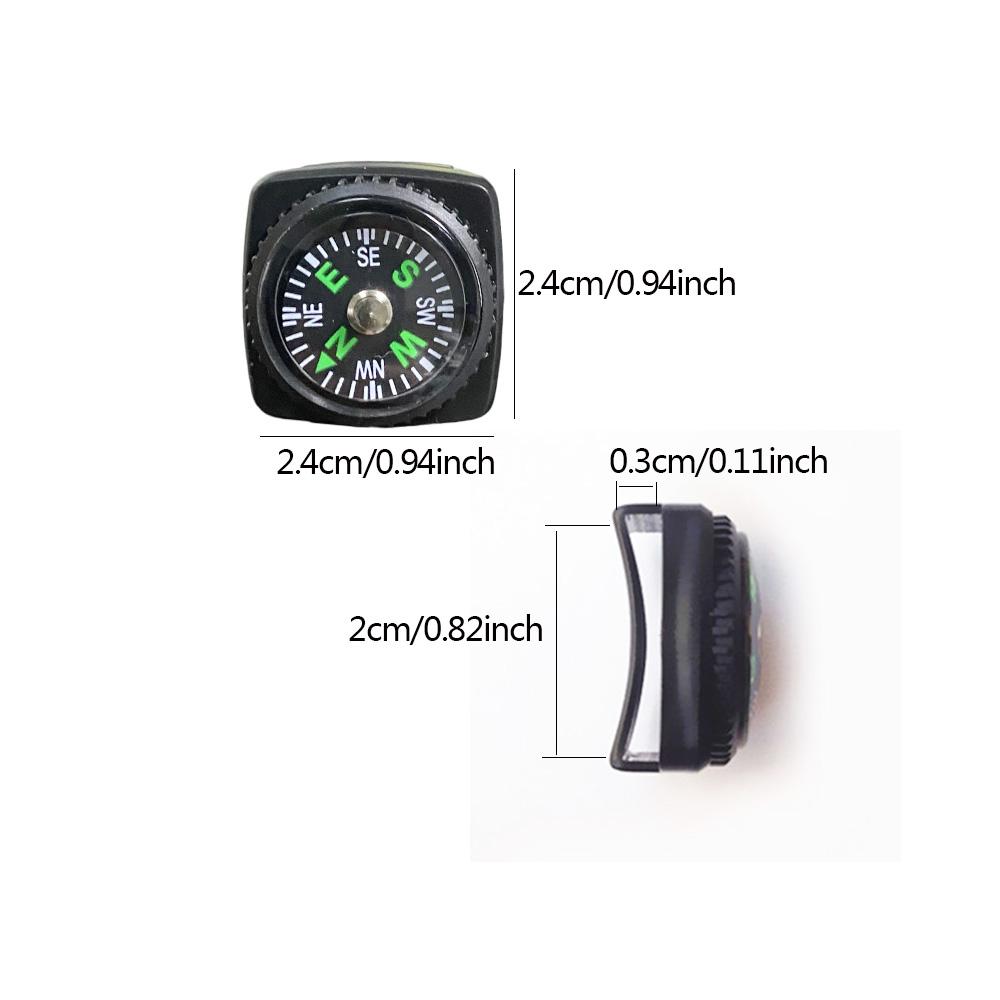 10/15/20Pcs Mini Wristband Compass Portable Detachable Compass Outdoor Camping Hiking Travel Emergency Survival Navigation Tool