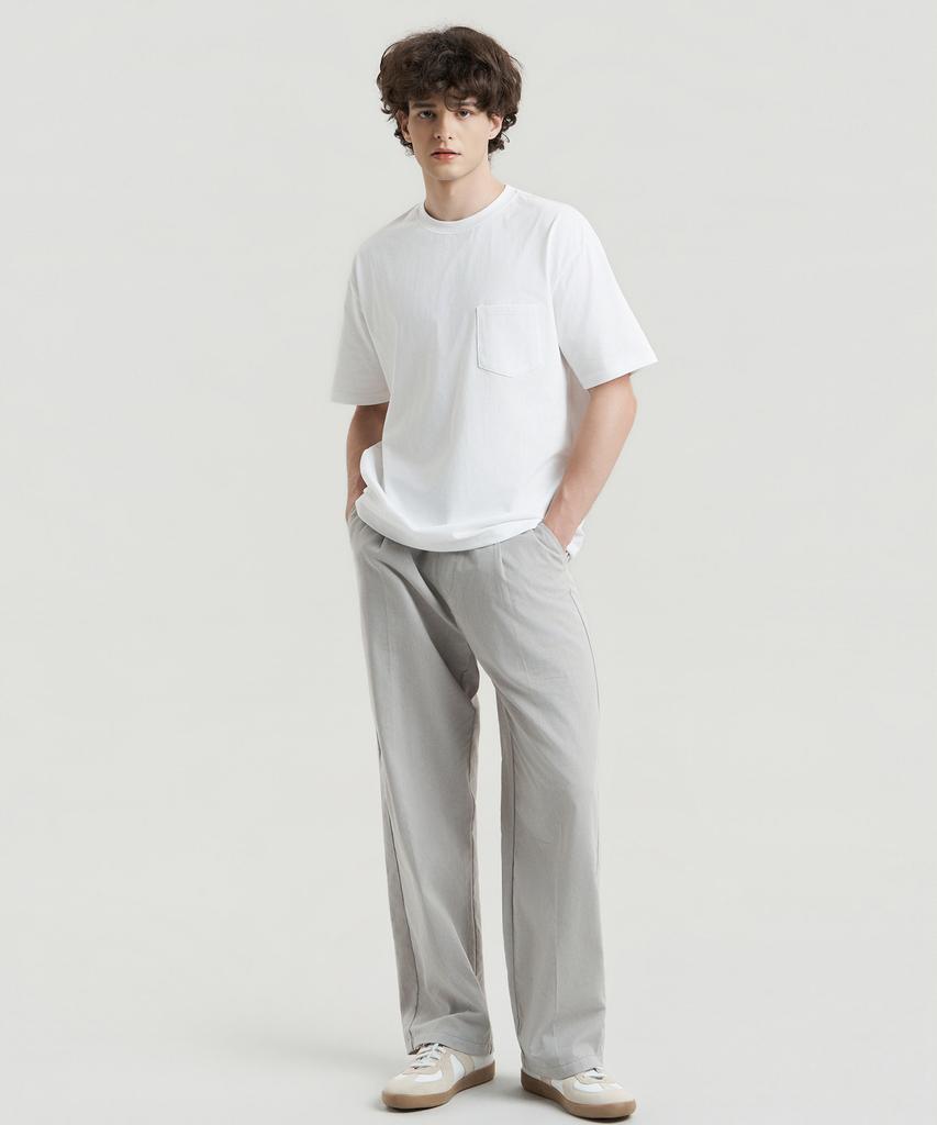 Delma Classic Pocket Signature Cotton Short Sleeve - White