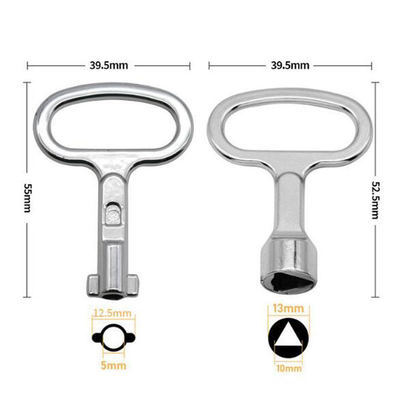 Panel Lock Key Universal Wrench Triangle/Socket Electrical Cupboard Box Switch Power Cabinet Key General-purpose