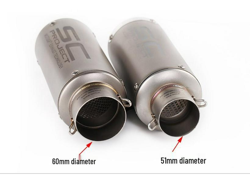 Universal SC Street Motorcycle Exhaust Tailpipe for Yamaha, Kawasaki, Honda