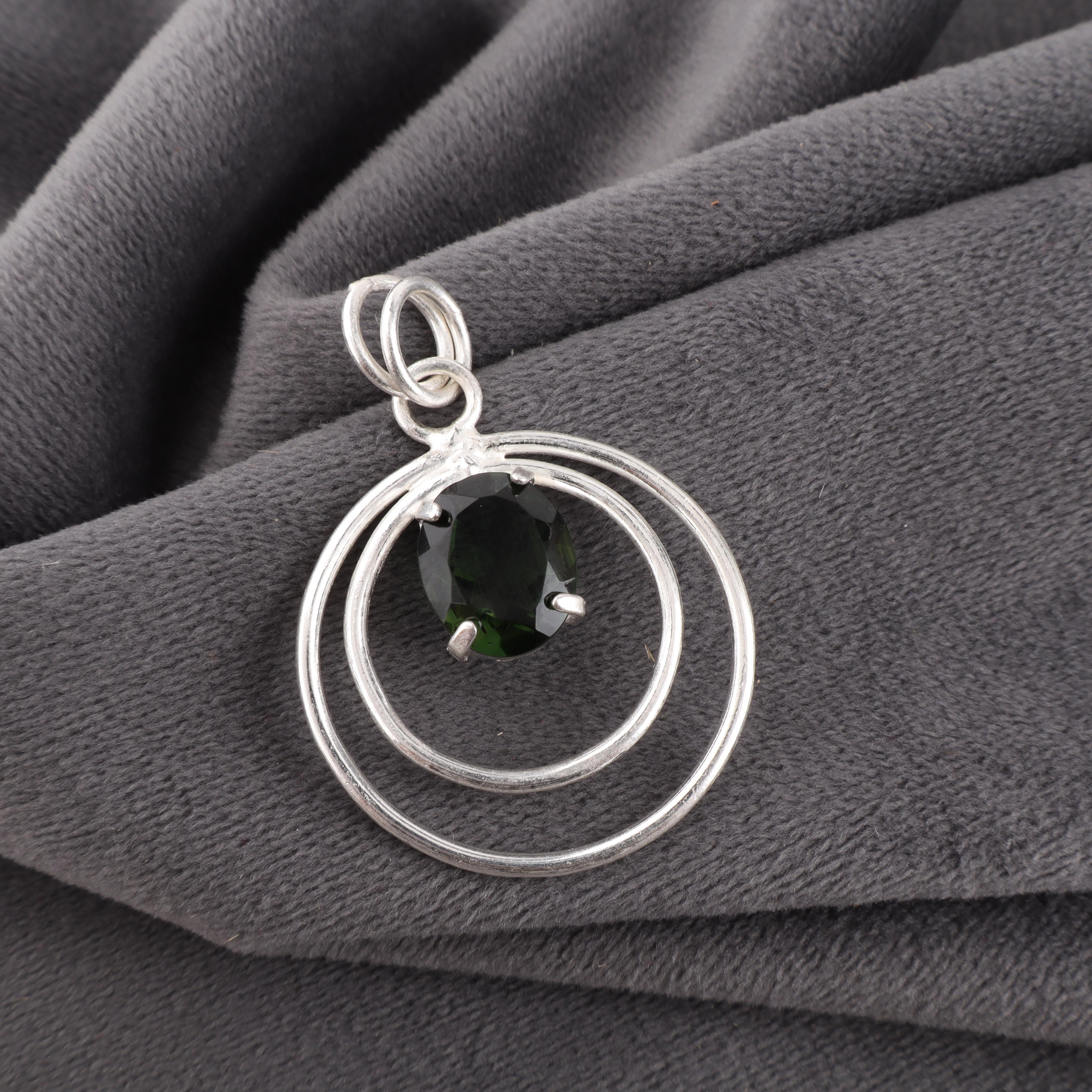 

Ювелирные изделия с драгоценным камнем Зеленый Турмалин, Подвеска из стерлингового серебра 925 пробы, Удивительная подвеска с турмалином, Дизайнерские украшения ручной работы для женщин 1.65 Inches зелёный