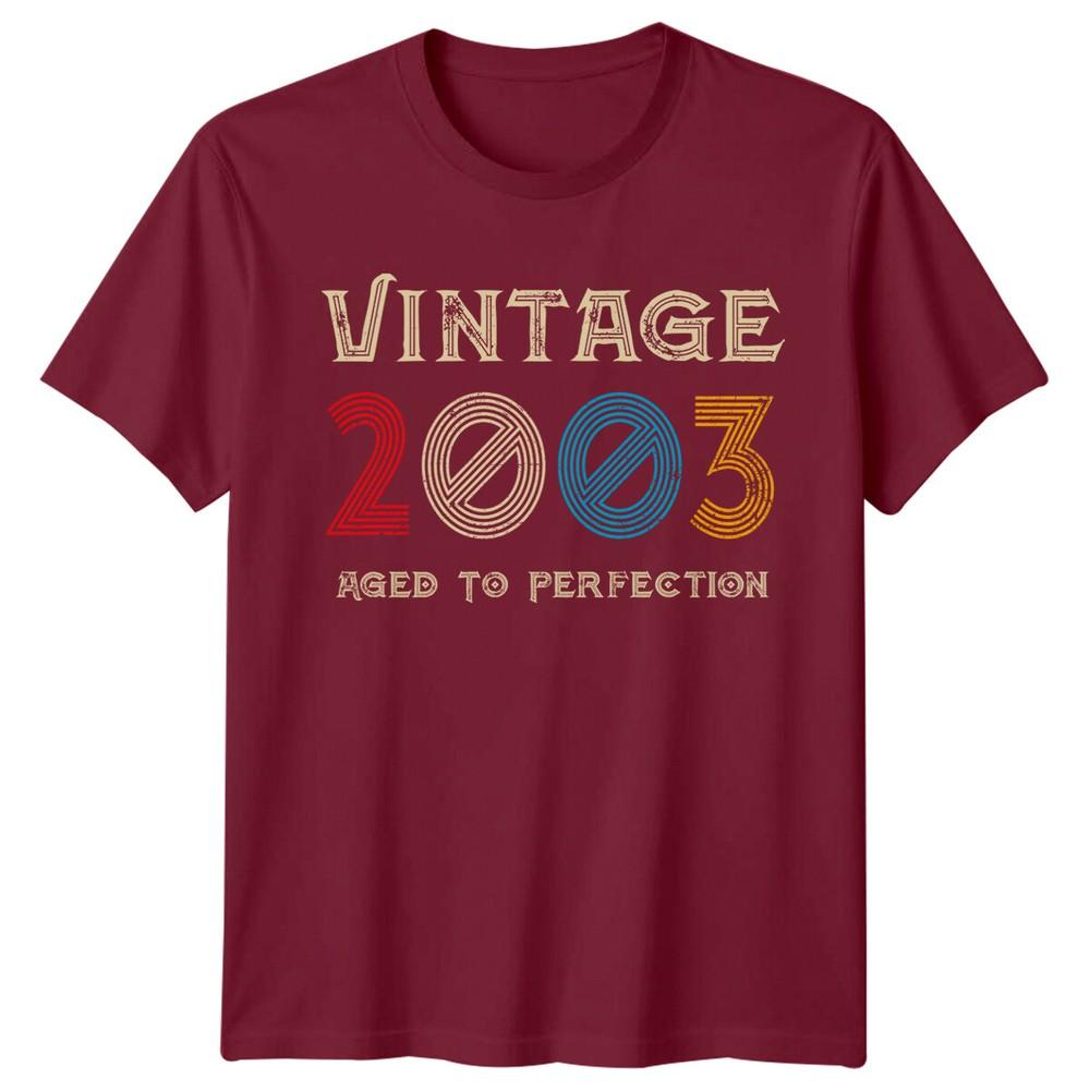 Vintage 2003 Unisexs T Shirt 23rd Birthday Gift Aged To Perfection