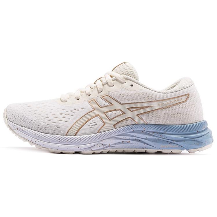 

Asics Gel Excite 7 Mesh, Textile Low top Running Shoes Women s White Blue 1012A816-100 36