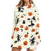 Women's Casual Long Sleeve Halloween Print Hoodie Pullover Top