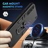 For Samsung Galaxy M55 5G Case PC+TPU Phone Cover with Rotation Ring Grip