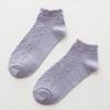 1 pair Lolita Lace Socks Female Japanese Sweet Cotton Socks Korean Style Solid Color Low Cut Socks