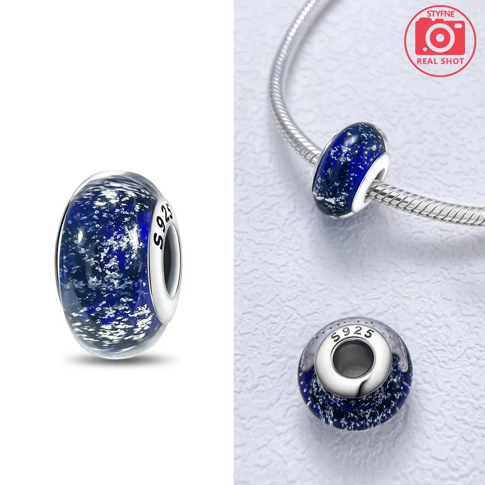 Authentic copper Bracelets Women Diy Gift Murano Jewellery Accessories Charm Bead Charms Bead Charms Flower Blue Star Shape Green Turtle Glass Bead Ch