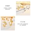 Snake Shape Zircon Stud Earrings Personalized Niche Luxury Jewelry For Women