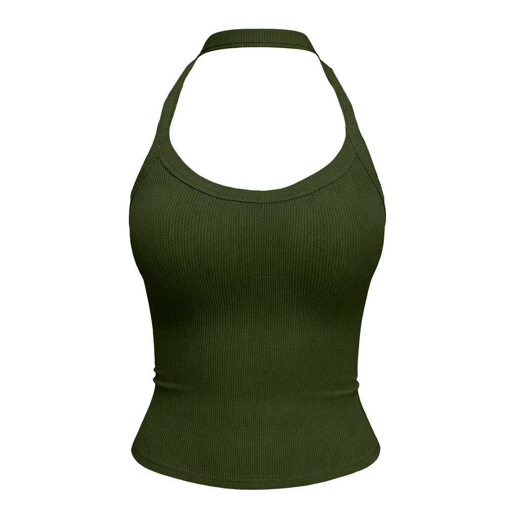 Womens Spring Tops Neck Ribbed Tank Top Summer Shirts for Women Casual Fitted Womens Summer T Shirts Dressy Tops for Women