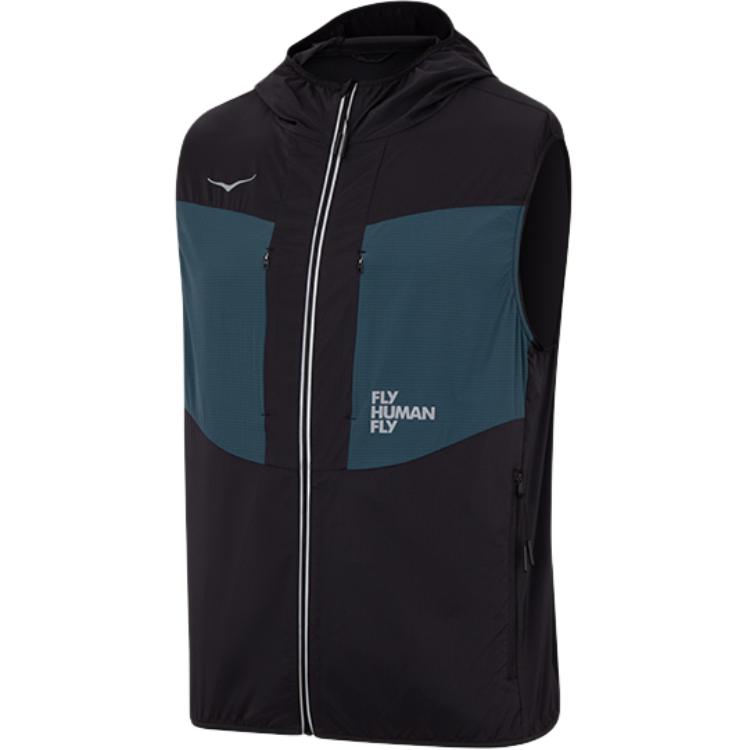 Hoka One One Outdoor Wind Vest Men Vests Black 1173630