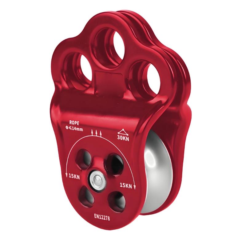 Double Bearing Pulley System Climbing Pulley for Childrens Ziplines Climbing Activity Ensuring Smooth Operations