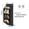 Wall-Mounted Multi-Layer Foldable Shoe and Sundry Storage Bag
