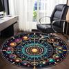 1pc Astrology Wheel Chair Carpet for Office, Soft Comfortable Mat For Office, Living Room, Bedroom, Machine Washable Carpet yy251112038