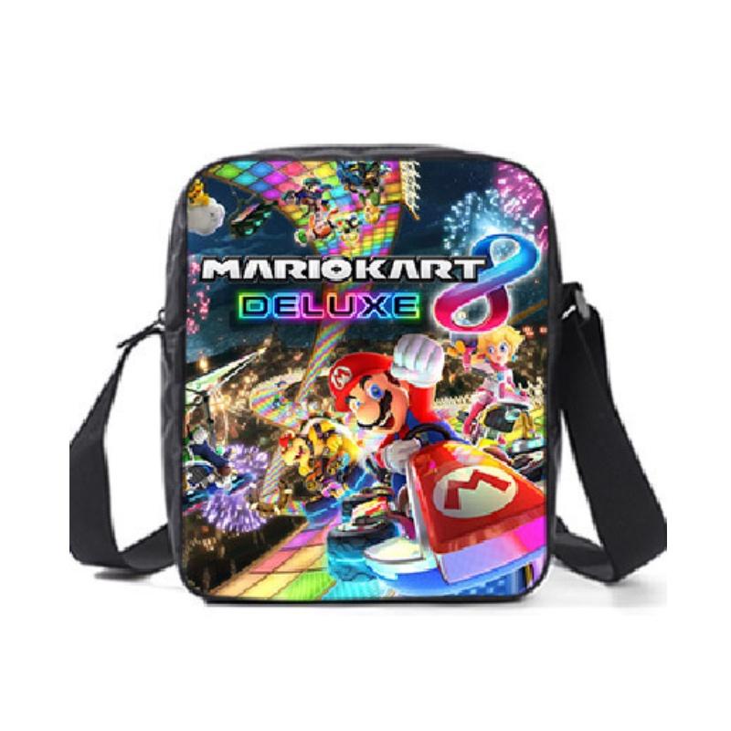 New Arrival Mario Cartoon Backpack For Elementary And Middle School Students Lunch Bag And Pencil Case Included