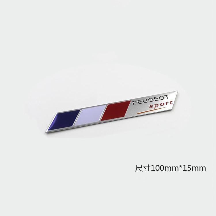 Car Styling Sticker 3D Aluminum Tail Emblem Badge Body Decal For Peugeot 206 307 308 207 3008 208 407 508 2008 5008 301 406 408