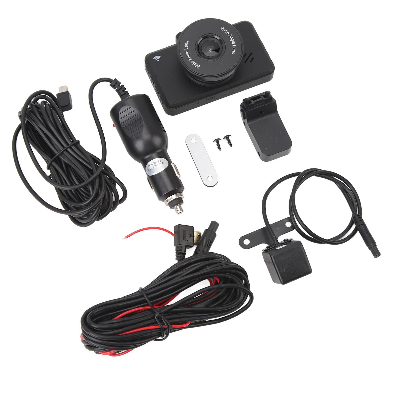 

Камера на приборной панели 3 дюйма, подключение по Wi-Fi, разрешение 1440P, мониторинг парковки, циклическая запись, вождение автомобиля