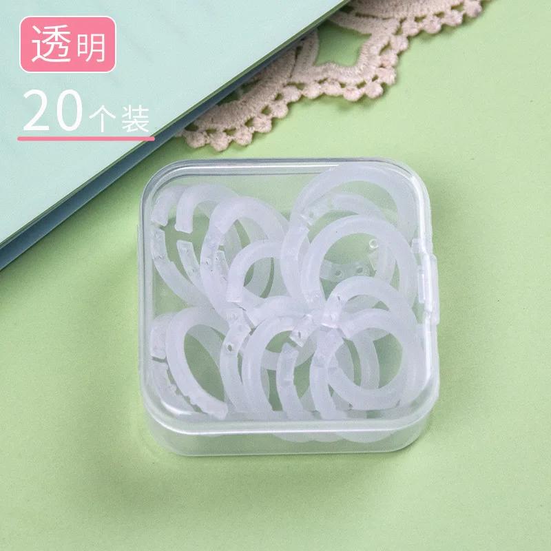 20Pcs Plastic Books Binding Expansion Binder Rings Book Rings For DIY Notebook Planners 15Mm чистый