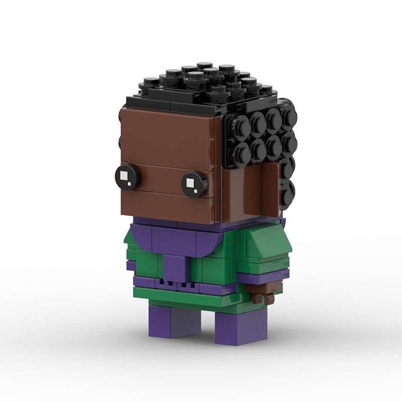 Building Block Compatible, Creative Anime, Marvel Conqueror Kang, Brick Model, Children Diy Square Head Boy