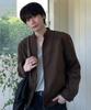 MINDBRIDGE [On] Suede Stand Collar Oversized Biker Trucker Jacket - 2 Colors