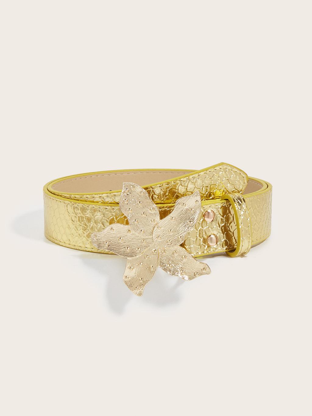 Stylish Womens Casual Belt With Electroplated Alloy Snap Buckle For Daily Wear