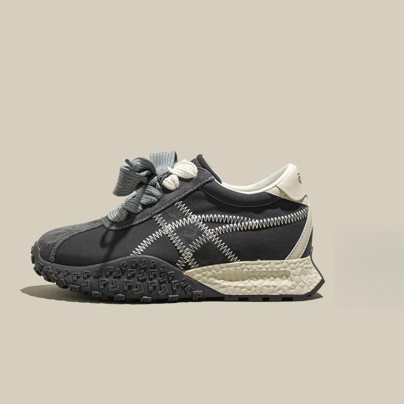 Small Thick-soled Inner Height-increasing Moral Training Shoes for Women's 2025 Spring New Fashionable Versatile Forrest Gump Shoes Casual Sports Shoe