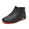 Autumn versatile men's new rain Boots Kitchen antislip low top shoes Car washing fishing waterproof boots Outdoor Casual shoe