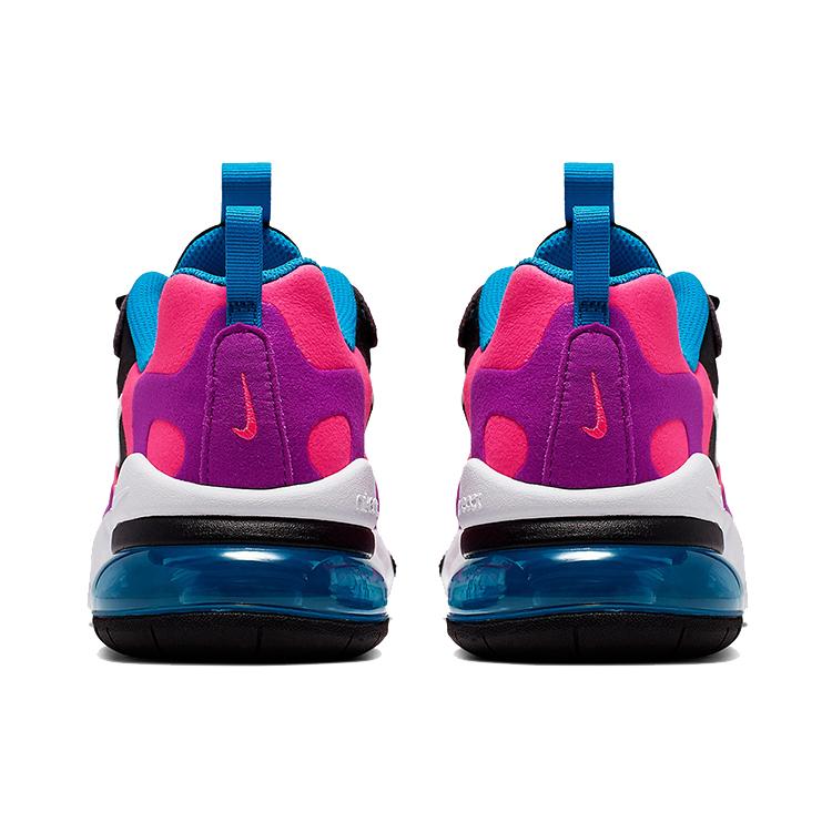 Nike Air Max 270 React Black Hyper Pink Vivid Purple GS BQ0101-001