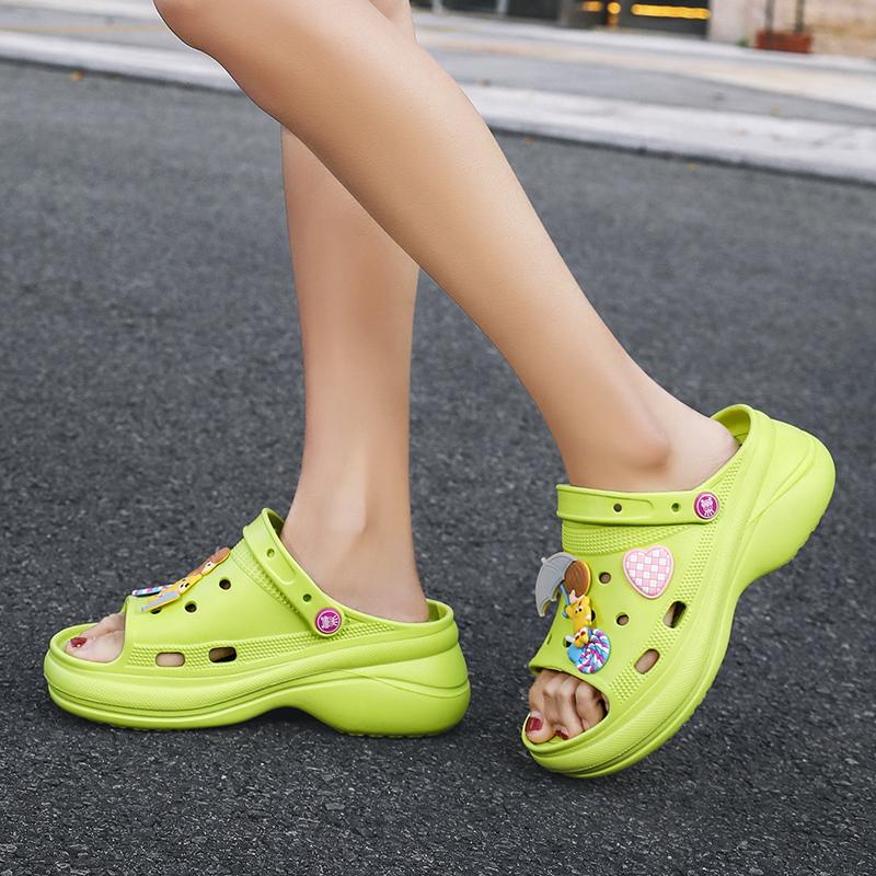 Women's Large Size Women's Sandals Shoes Increase Hole Shoes Summer Beach Sandals