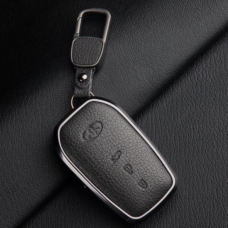 Skórzany Etui na Kluczyki do Toyota Camry, Highlander, Prado, Land Cruiser, Venza, RAV4 - 9. Gen