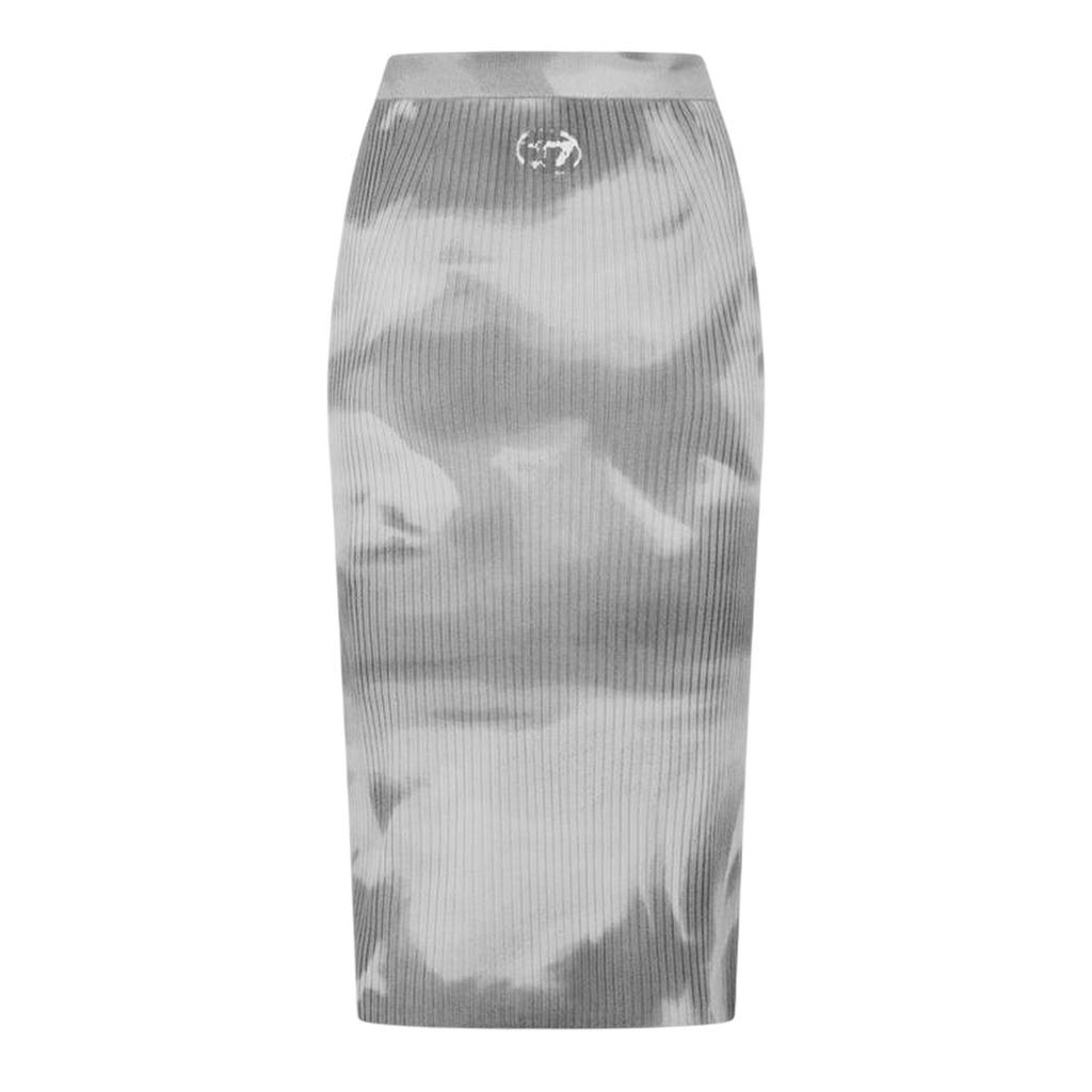 Diesel Damska Spódnica o Ołówkowym Kroju Betty z Mieszanki Wełny Tie Dye