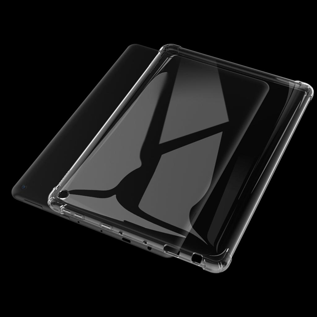 Deksel for Amazon Kindle Fire HD 10 HD10 2017 2019 2021 10,1 tommers nettbrettetui TPU Silicon Transparent Slim Airbag-deksel Anti-fall