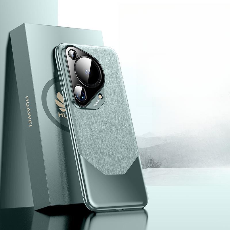 Suitable for Huawei Pura70ultra Mobile Phone Case Ultra-thin Leather Pura70pro + Business Men's P70 Leather Case