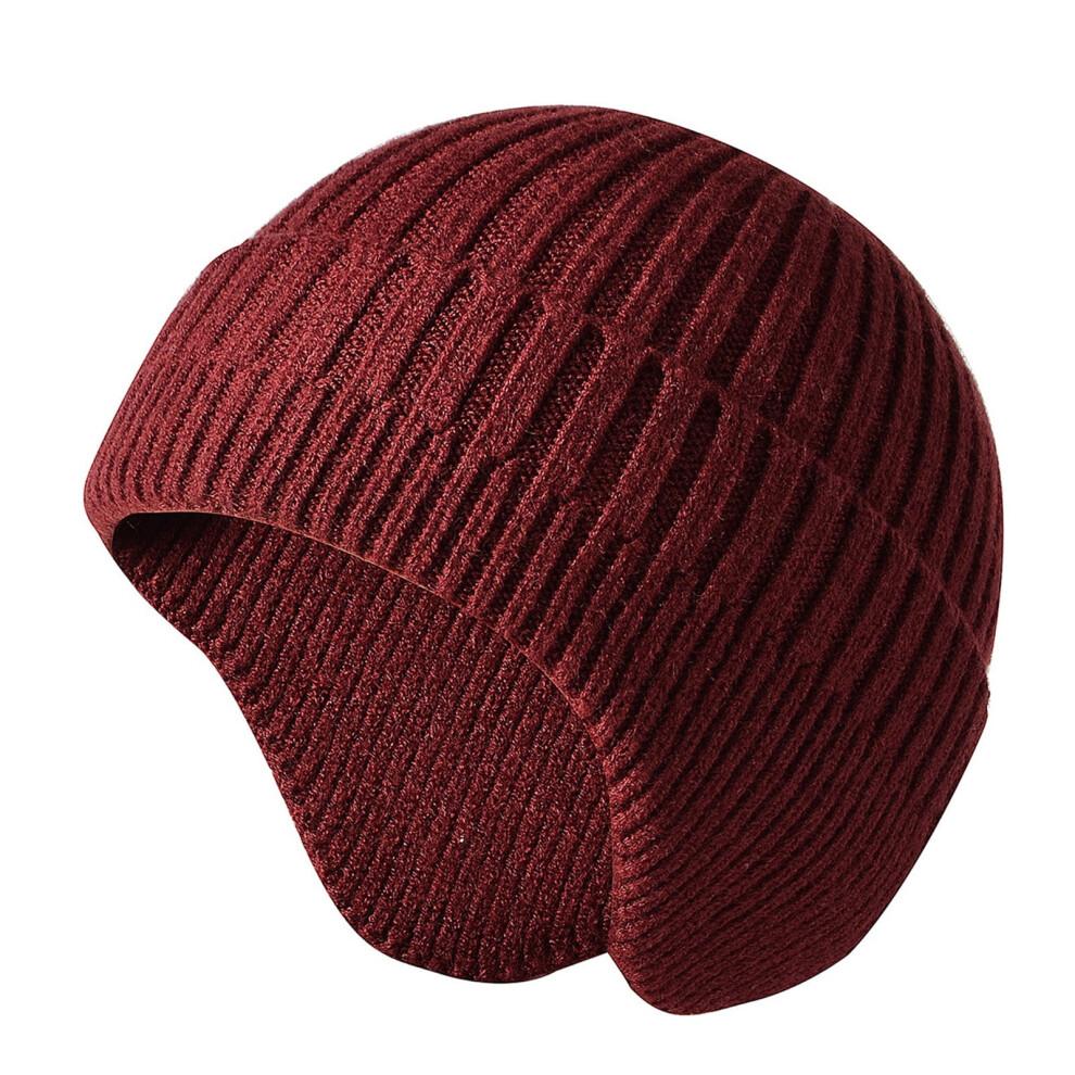 Morttic Winter Caps Beanies for Women Men Knitted Beanie Earflap Hat Warm Knit Skull Cap Beanie (Blue)