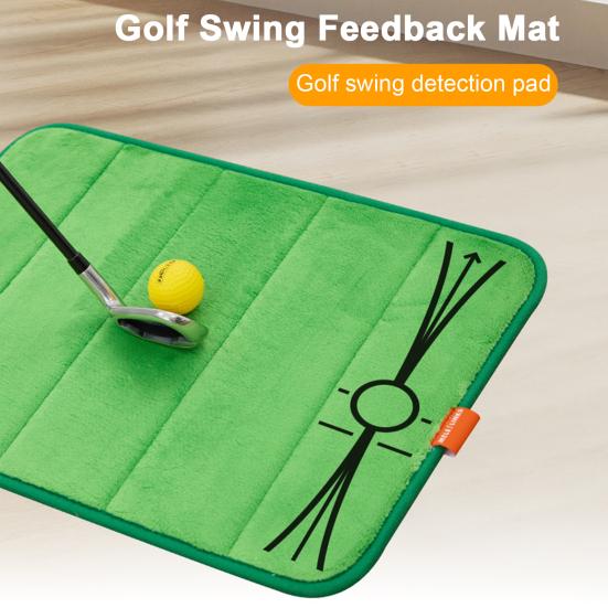 Golf Hitting Mat for Swing Pathway Feedback Indoor Outdoor Golf Practice Mat for Training Chipping Golf Accessories for Men Dad Husband