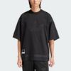 Adidas Originals Street Premium Adibreak American Retro Loose Fit Sport Printed Logo Short Sleeve T-Shirt Men Tops Black IP3283
