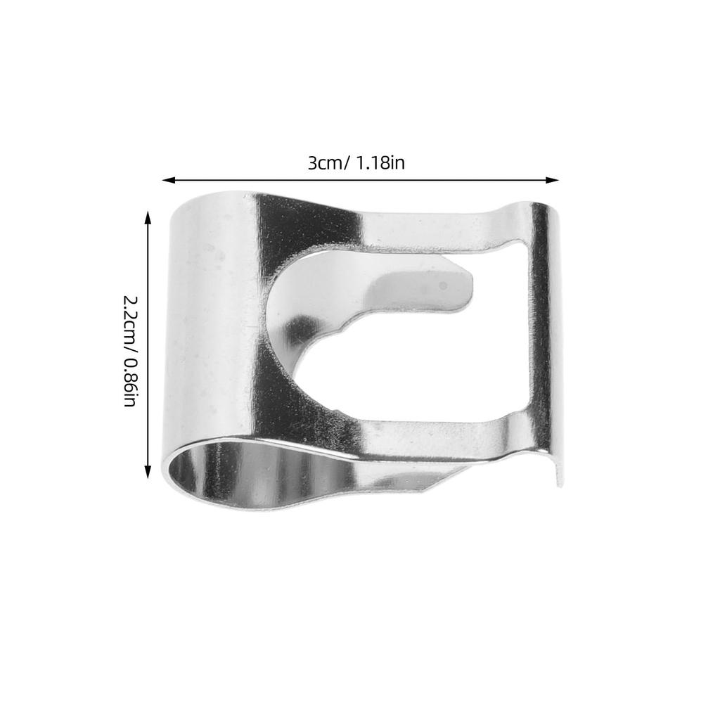 iplusmile 1 Pair Wiper Linkage Clip Windshield Wiper Linkage Bush Wiper Motor Linkage Rod Clip Link Repair Clip Metal Silver