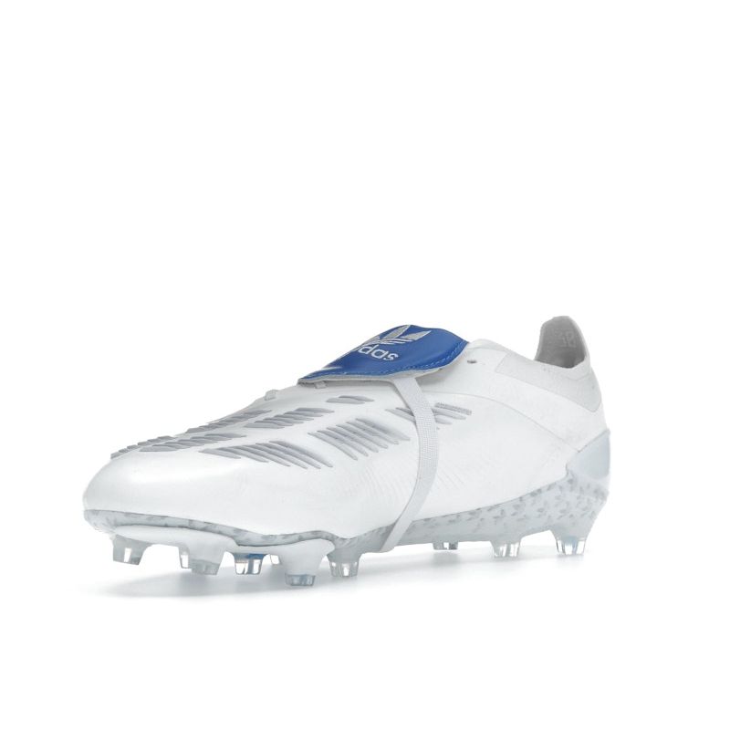Adidas David Beckham X Predator Elite Laceless FG White Blue Bird Unisex Sneakers Cloud-White Royal-Blue IG9115