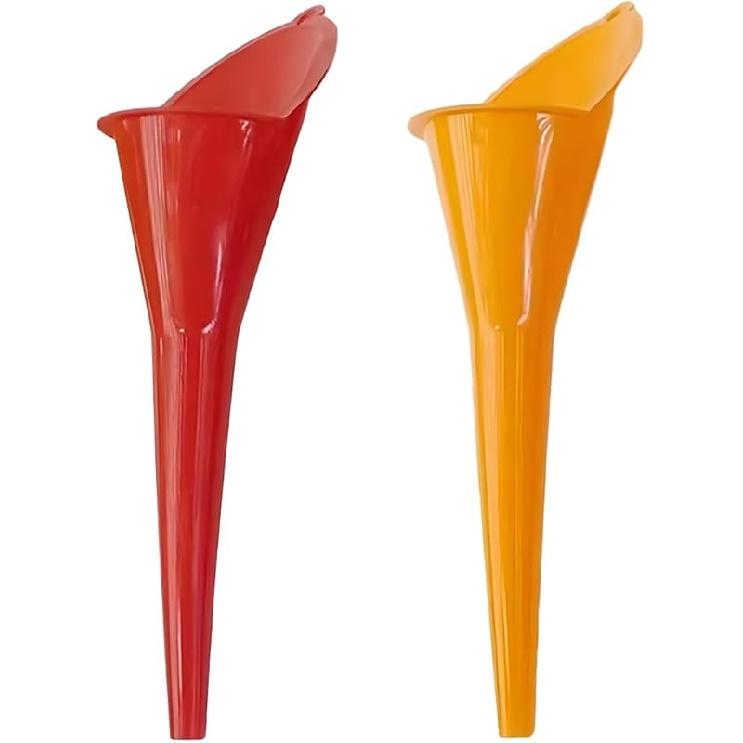 Long Neck Oil Funnel, Plastic Spill Saver Funnels, Multi-Function Funnel for All Automotive Oils, Water, Diesel Fuel, Lubricants, Engine Oils,