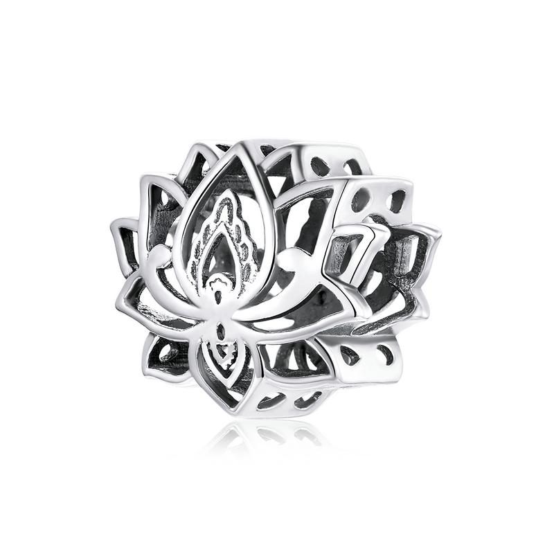 BAMOER Silver Charm Collection 925 Silver Dazzling CZ Beads Fit Bracelets & Bangles Jewelry