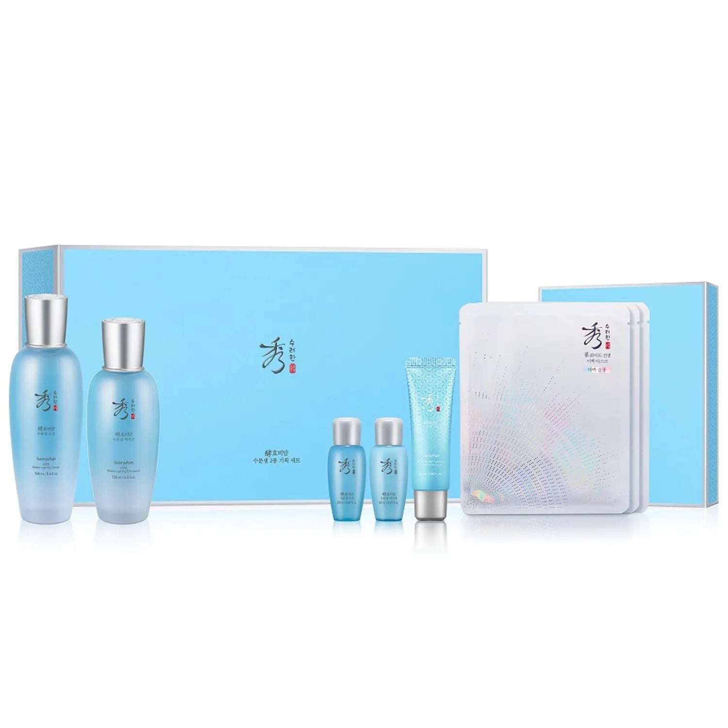 Set Sooryehan Hyobidam Water Spring Special Skin160ml Emulsion130ml Toner20ml Emulsion20ml Cream25ml Water Spring Skincare Set