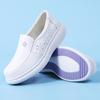 Nurse Shoes Women's Spring Summer Hollow Soft Sole Breathable Deodorant Non-slip Leather Work Special Medical Shoes